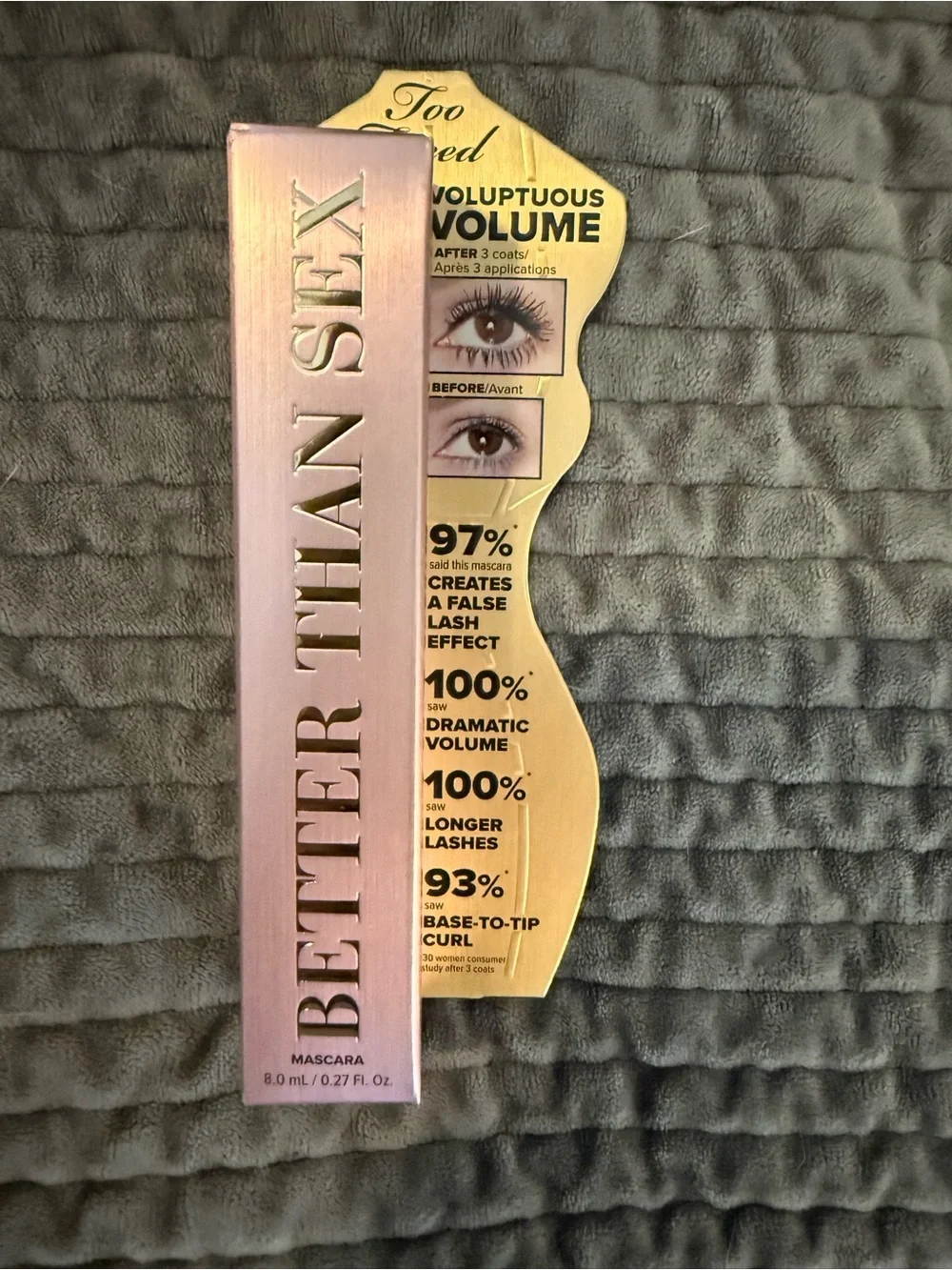 🔥NWT🔥Too Faced Better Than Sex Mascara — Black